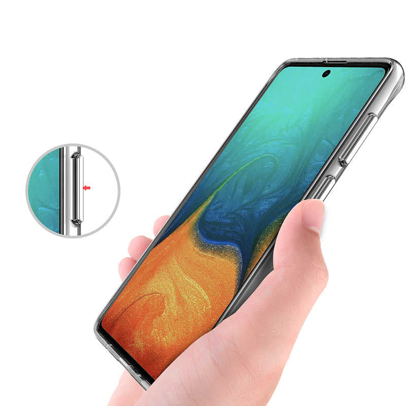 Galaxy A51 Kılıf Zore Gard Silikon Renksiz