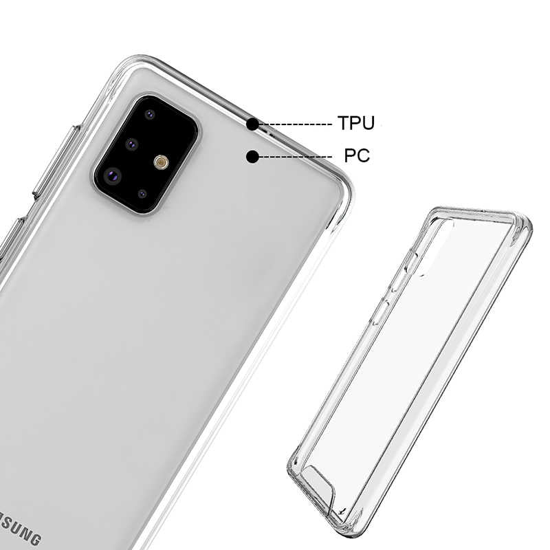 Galaxy A51 Kılıf Zore Gard Silikon Renksiz