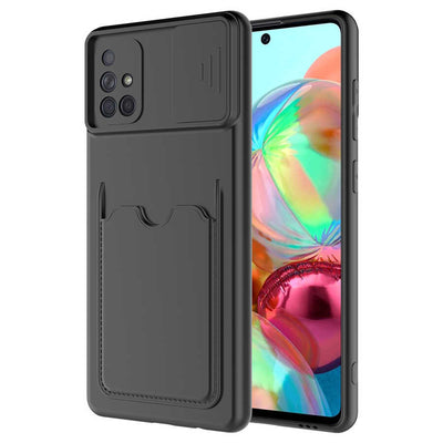 Galaxy A51 Kılıf Zore Kartix Kapak Siyah