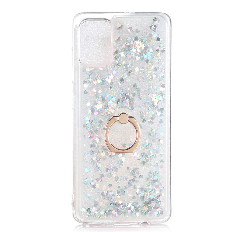 Galaxy A51 Kılıf Zore Milce Kapak Gümüş