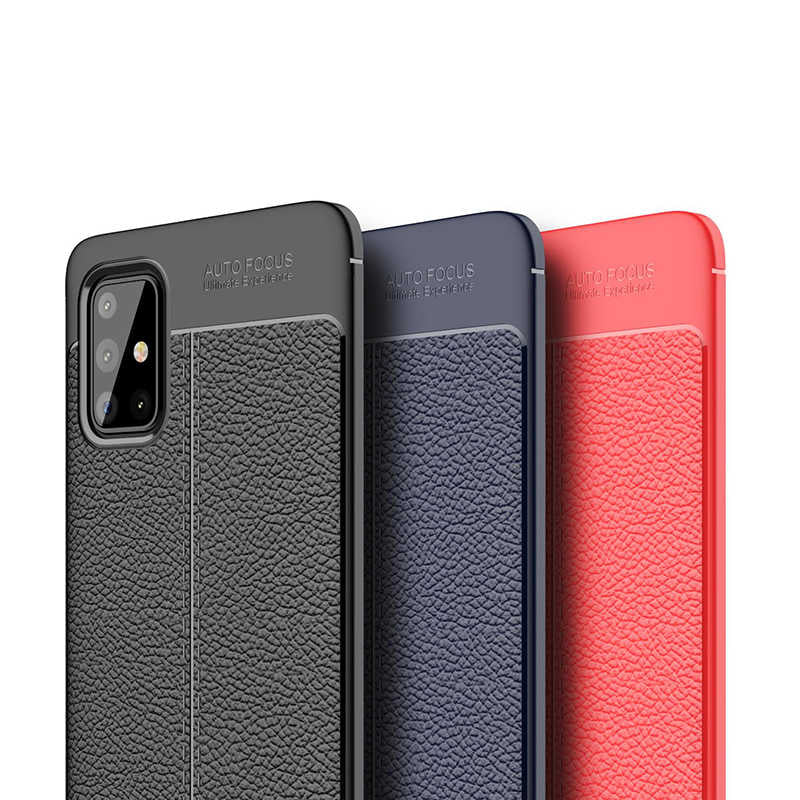 Galaxy A51 Kılıf Zore Niss Silikon Kapak Lacivert