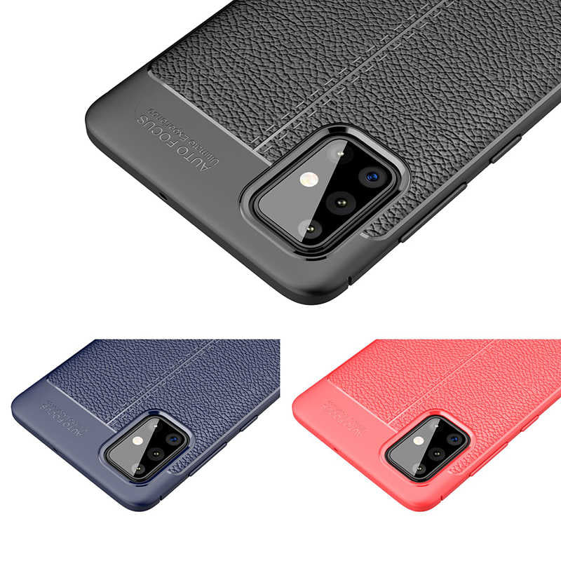Galaxy A51 Kılıf Zore Niss Silikon Kapak Lacivert