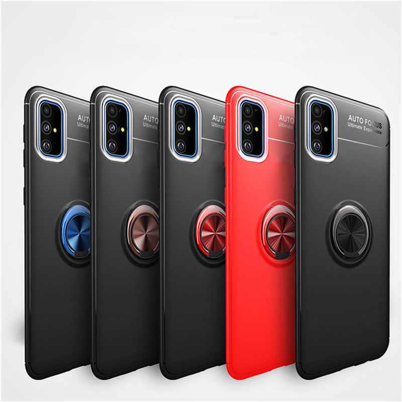 Galaxy A51 Kılıf Zore Ravel Silikon Kapak Siyah-Mavi