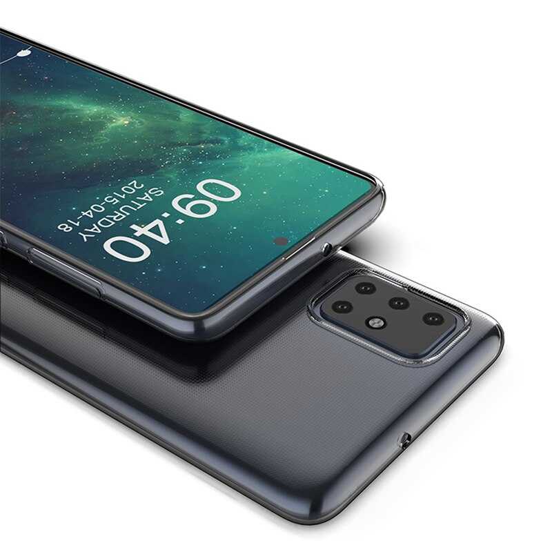 Galaxy A51 Kılıf Zore Süper Silikon Kapak Renksiz