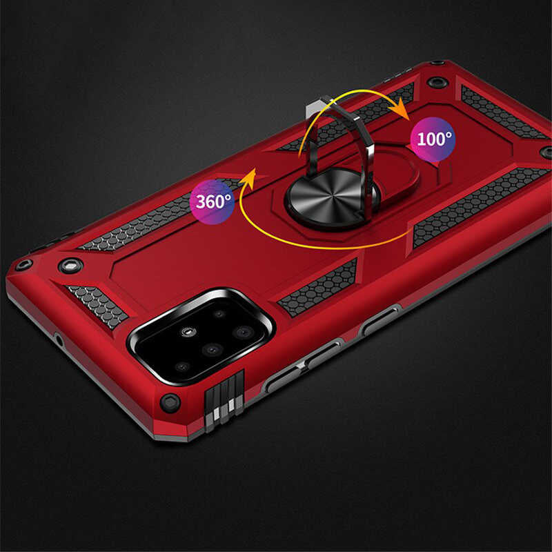 Galaxy A51 Kılıf Zore Vega Kapak Kırmızı