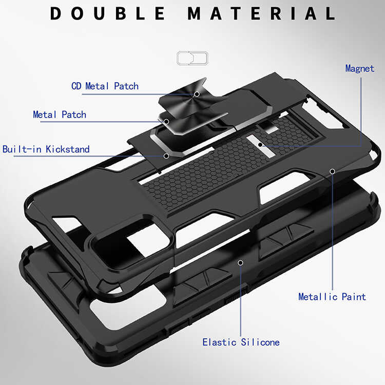 Galaxy A51 Kılıf Zore Volve Kapak Gri