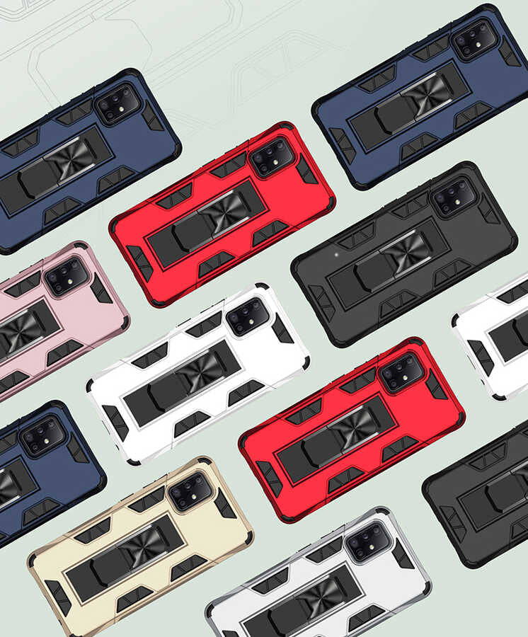 Galaxy A51 Kılıf Zore Volve Kapak Gri