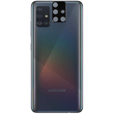 Galaxy A51 Zore 3D Kamera Camı Siyah