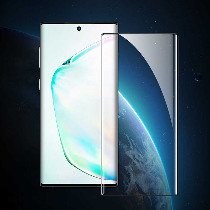 Galaxy A51 Zore Kenarları Kırılmaya Dayanıklı Cam Ekran Koruyucu Siyah