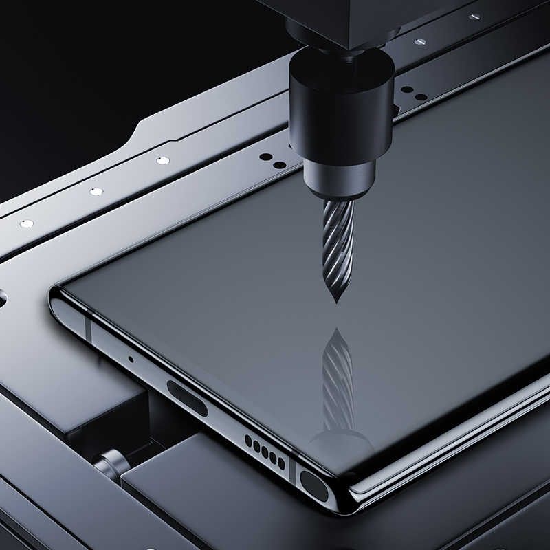 Galaxy A51 Zore Kenarları Kırılmaya Dayanıklı Cam Ekran Koruyucu Siyah