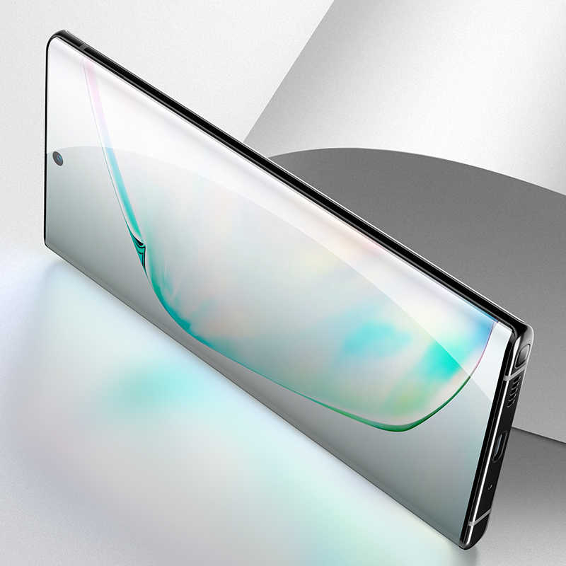 Galaxy A51 Zore Kenarları Kırılmaya Dayanıklı Cam Ekran Koruyucu Siyah