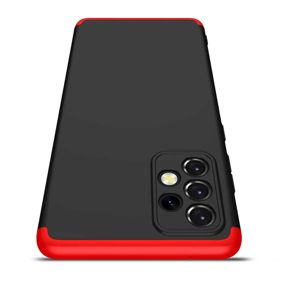 Galaxy A52 Kılıf Zore Ays Kapak Siyah-Gri