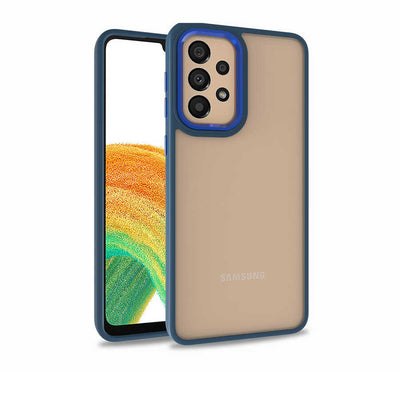 Galaxy A52 Kılıf Zore Flora Kapak Mavi