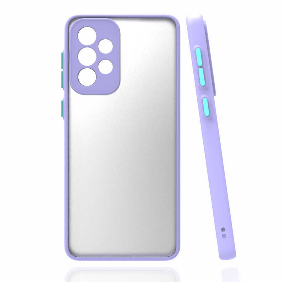 Galaxy A52 Kılıf Zore Hux Kapak Lila
