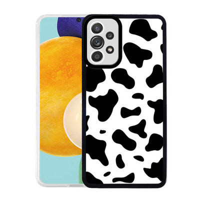 Galaxy A52 Kılıf Zore M-Fit Desenli Kapak Cow No1