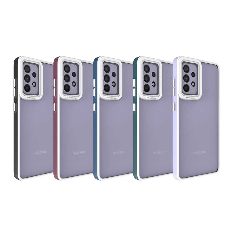 Galaxy A52 Kılıf Zore Mima Kapak Koyu Yeşil