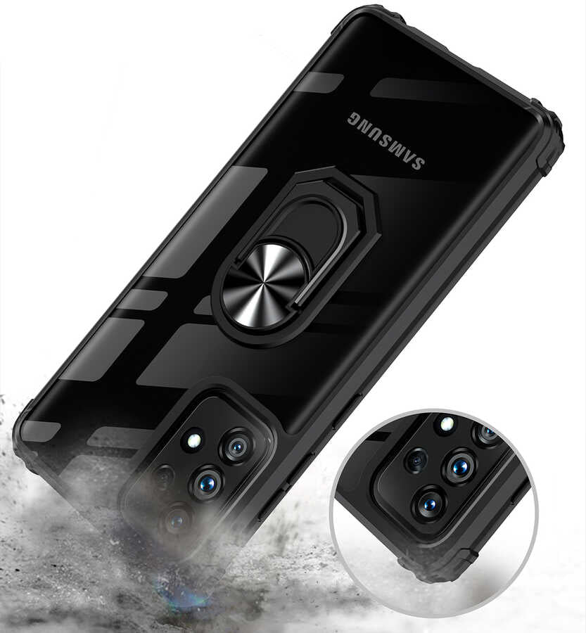 Galaxy A52 Kılıf Zore Mola Kapak Siyah