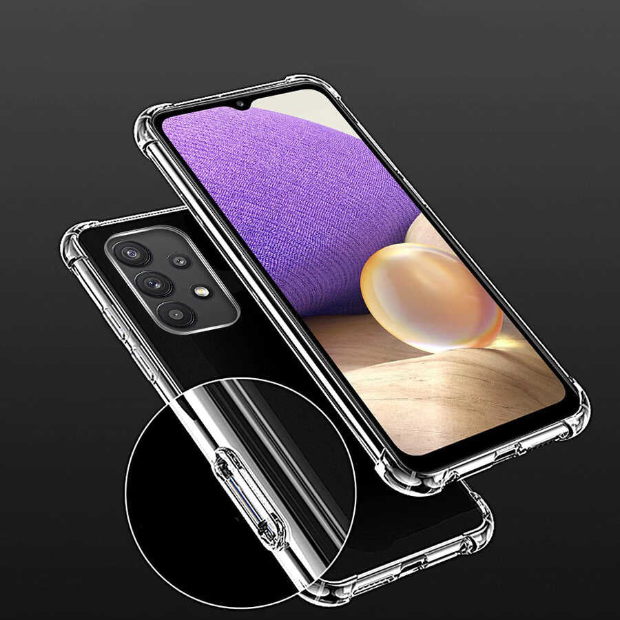 Galaxy A52 Kılıf Zore Nitro Anti Shock Silikon Renksiz