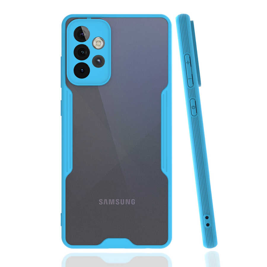 Galaxy A52 Kılıf Zore Parfe Kapak Mavi