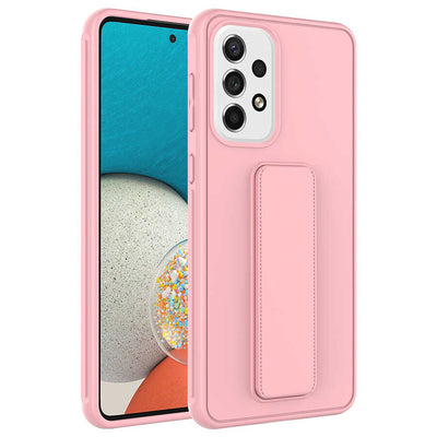 Galaxy A52 Kılıf Zore Qstand Kapak Pembe