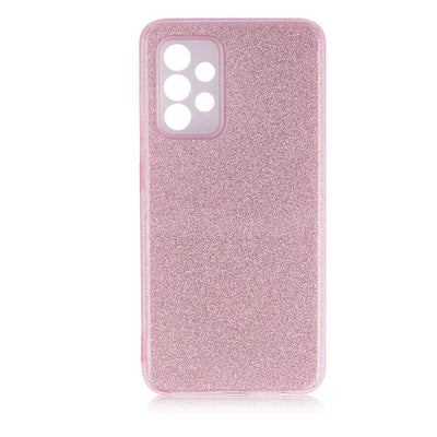 Galaxy A52 Kılıf Zore Shining Silikon Rose Gold