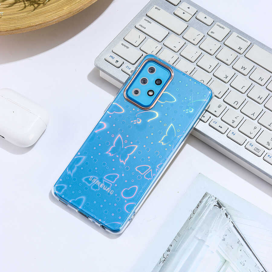Galaxy A52 Kılıf Zore Sidney Desenli Sert Kapak
