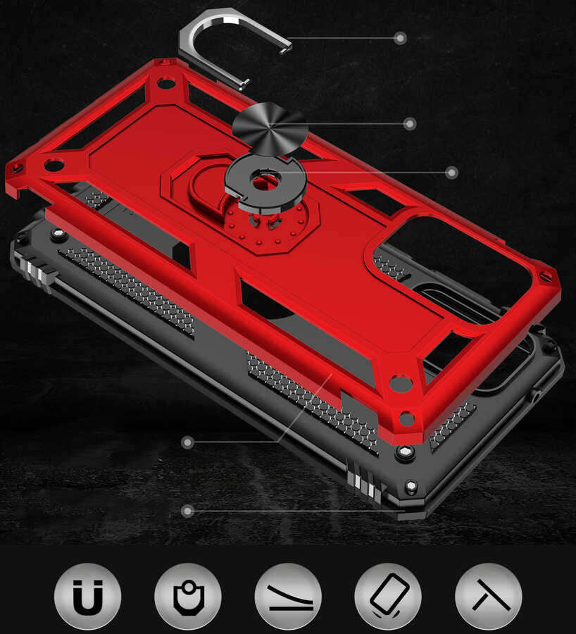 Galaxy A52 Kılıf Zore Vega Kapak Gold