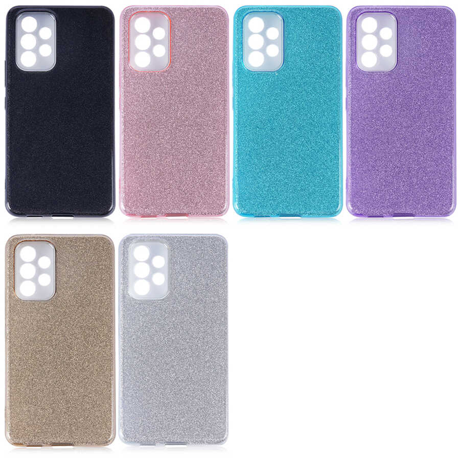 Galaxy A53 5G Kılıf Zore Shining Silikon Gold