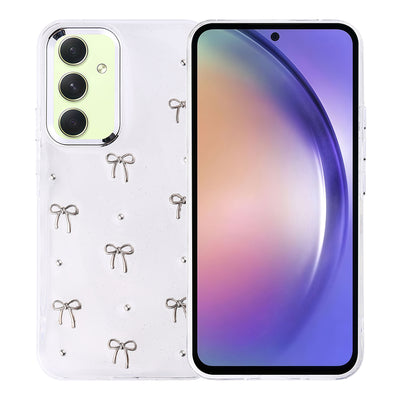 Galaxy A54 Kılıf Airbag Tasarımlı Simli Şeffaf Zore Kutup Kapak Fiyonk