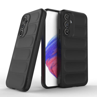 Galaxy A54 Kılıf Esnek TPU Oyuklu Arka Yüzey Tasarımlı Zore Etnik Silikon Kapak Kırmızı