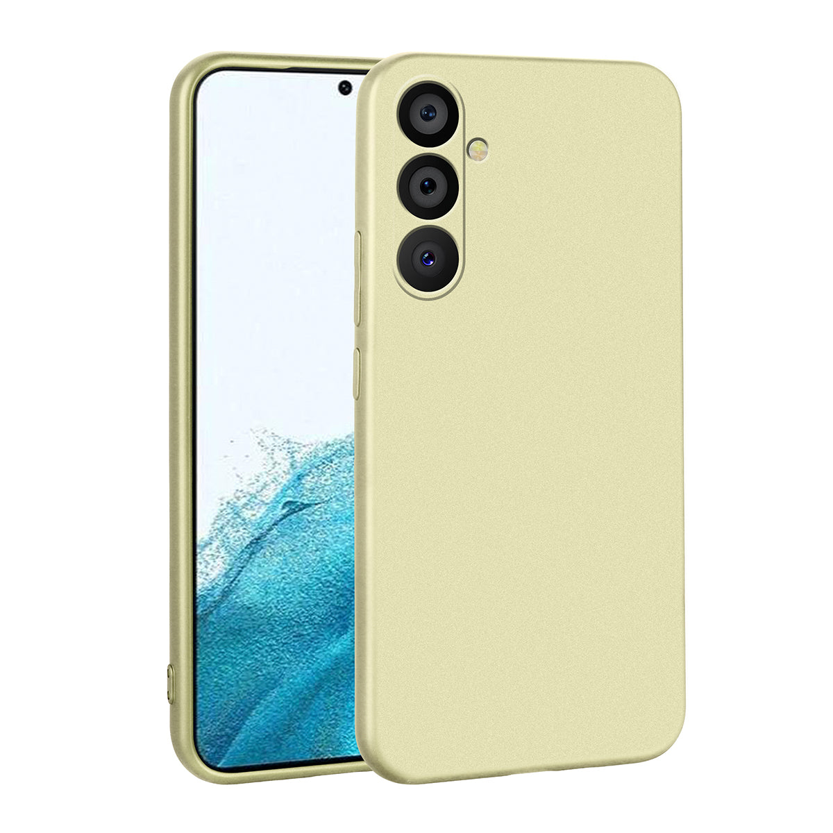 Galaxy A54 Kılıf Zore Premier Silikon Kapak Gold