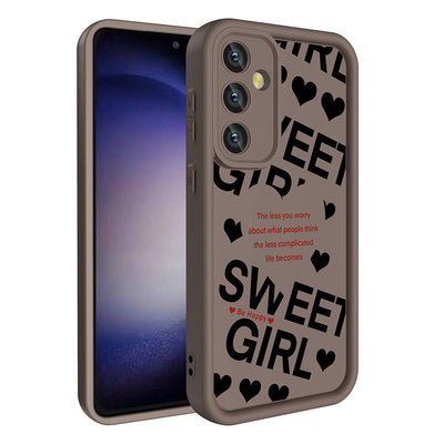 Galaxy A55 Kılıf Kamera Korumalı Baskılı Arka Yüzey Zore Klas Kapak Beyaz