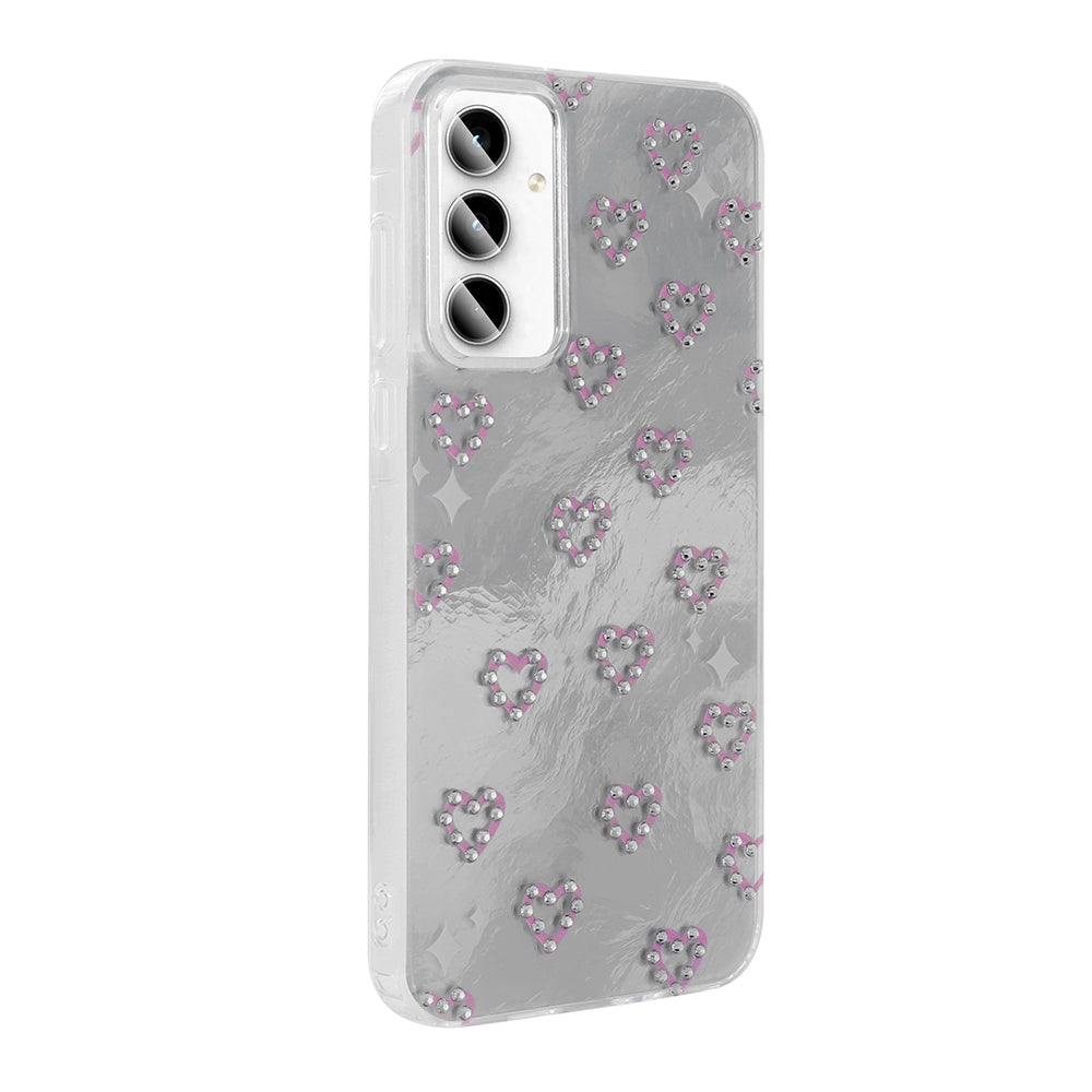 Galaxy A55 Kılıf Kamera Korumalı Figürlü Zore Ponti Silikon Kapak Açık Mavi