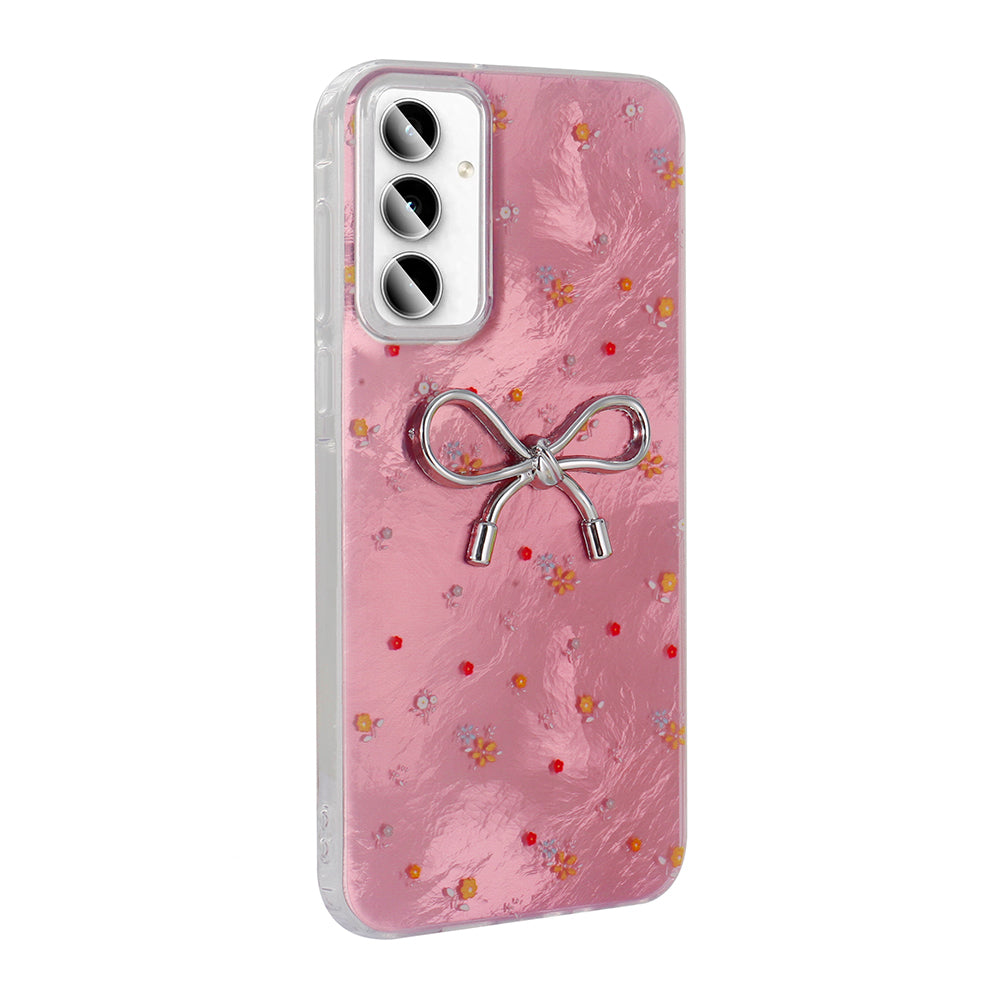 Galaxy A55 Kılıf Kamera Korumalı Figürlü Zore Ponti Silikon Kapak Lila