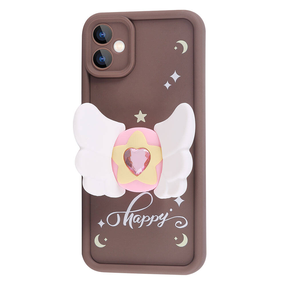 Galaxy A05 Kılıf Kamera Korumalı Figür Tasarımlı Zore Kapya Kapak Pembe Koyu