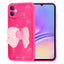 Galaxy A05 Kılıf Kamera Korumalı Figür Tasarımlı Zore Kapya Kapak Pembe Koyu