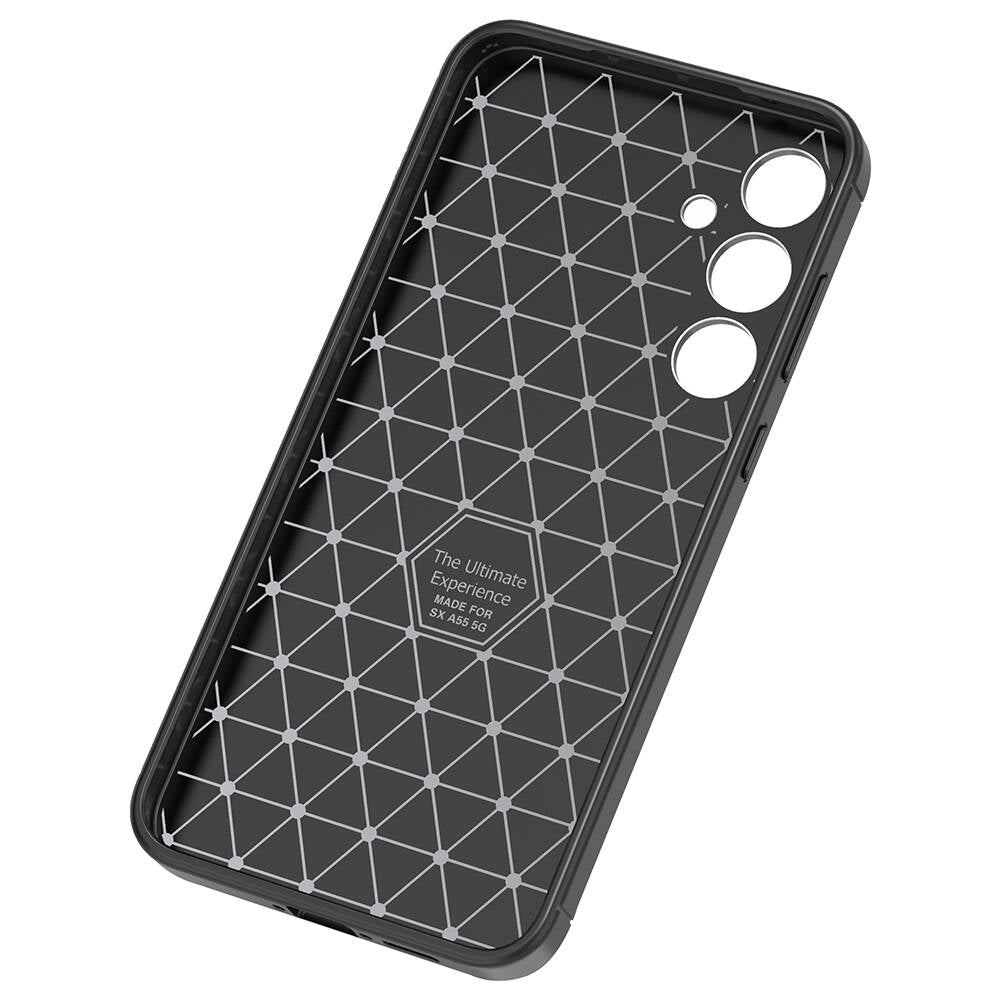 Galaxy A55 Kılıf Zore Negro Silikon Kapak Siyah