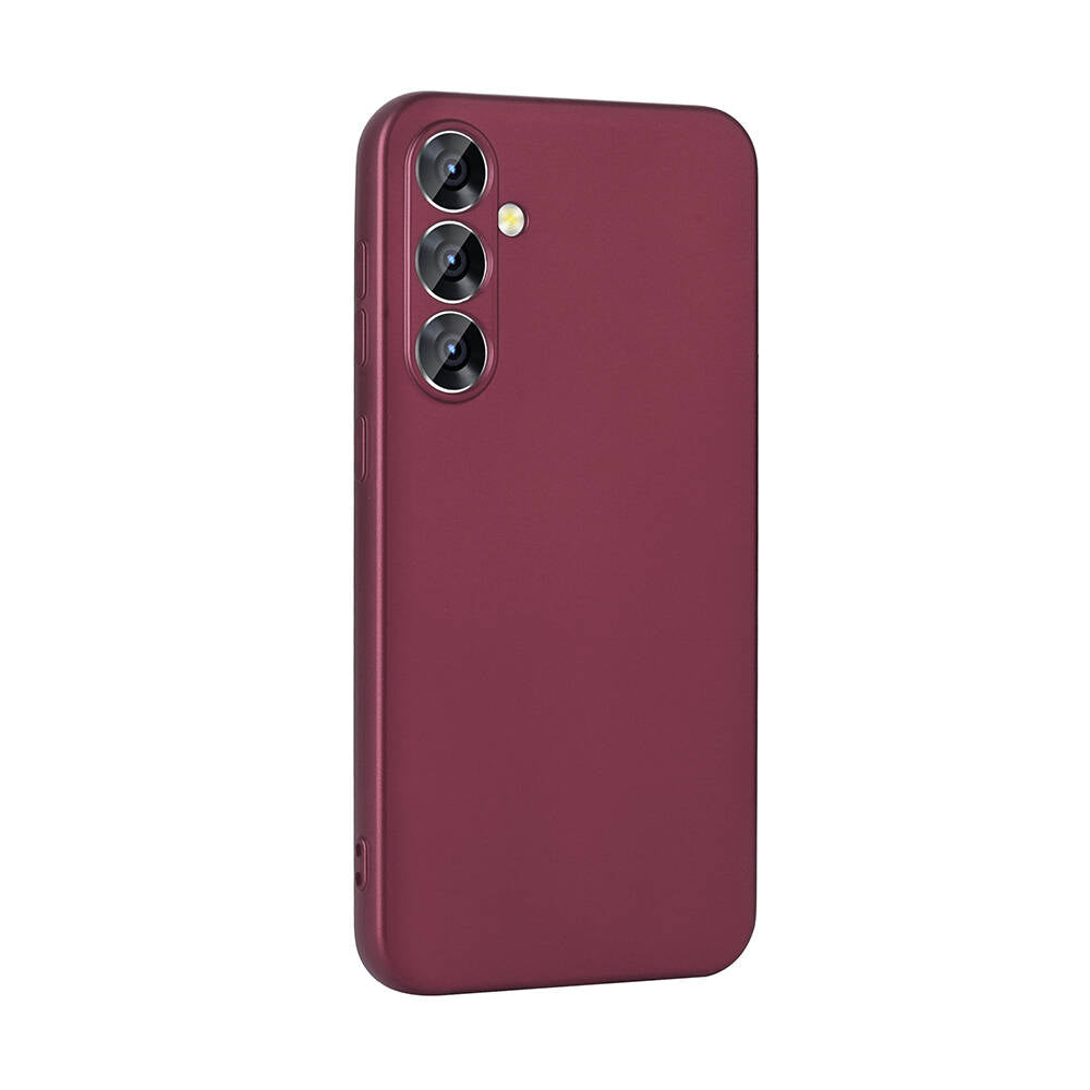Galaxy A55 Kılıf Zore Premier Silikon Kapak Mürdüm