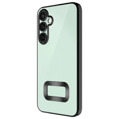 Galaxy A56 Kılıf Kamera Korumalı Logo Gösteren Zore Omega Kapak Siyah