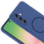 Galaxy A56 Kılıf M-safe Şarj Özellikli Zore Meta Kapak Titanyum-Gri