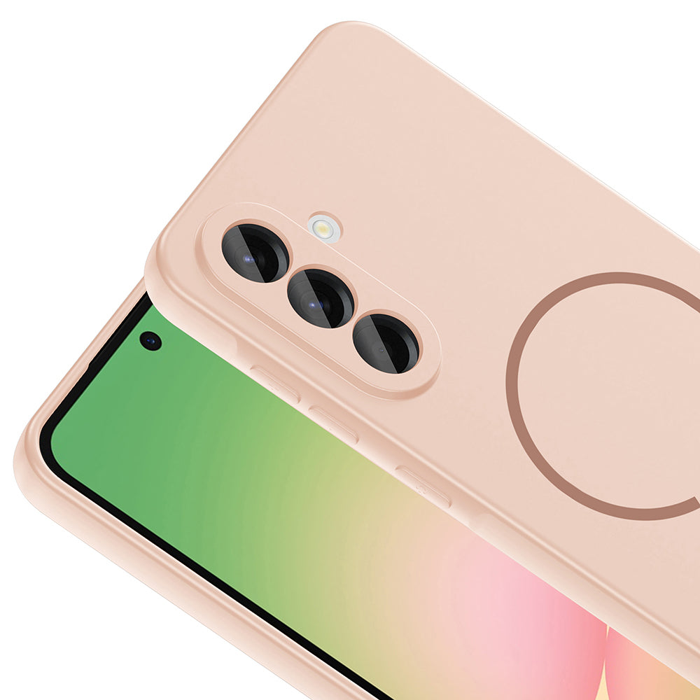 Galaxy A56 Kılıf M-safe Şarj Özellikli Zore Meta Kapak Turuncu
