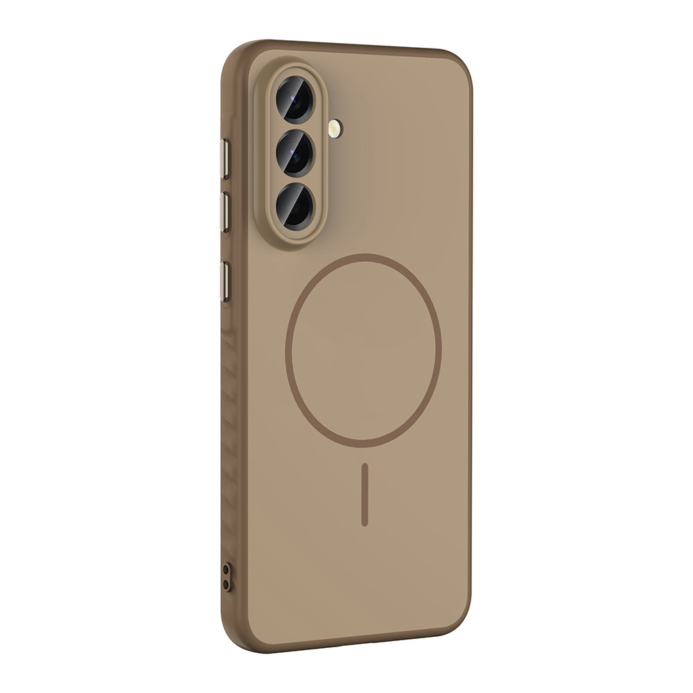 Galaxy A56 Kılıf M-safe Şarj Özellikli Zore Tea Kapak Gold