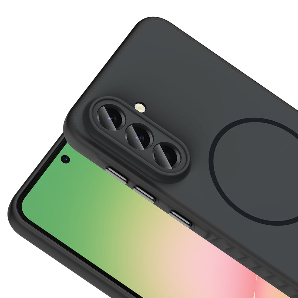 Galaxy A56 Kılıf M-safe Şarj Özellikli Zore Tea Kapak Siyah