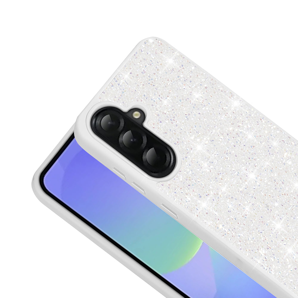 Galaxy A56 Kılıf Parlak Taşlı Tasarım Zore Pırlanta Kapak Gri