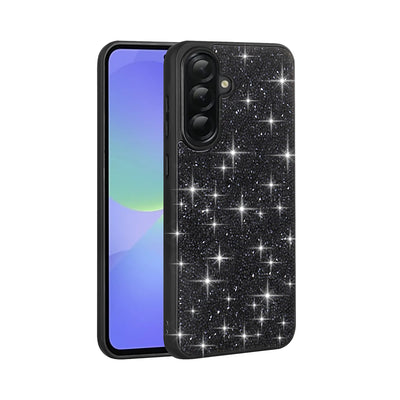 Galaxy A56 Kılıf Parlak Taşlı Tasarım Zore Pırlanta Kapak Siyah