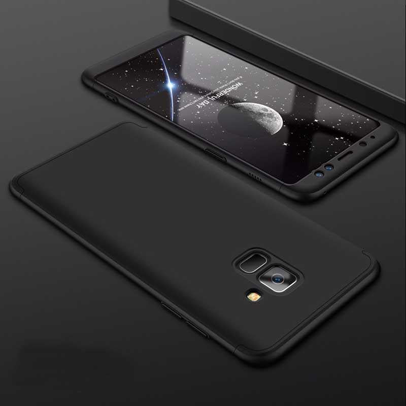 Galaxy A6 2018 Kılıf Zore Ays Kapak Siyah-Kırmızı