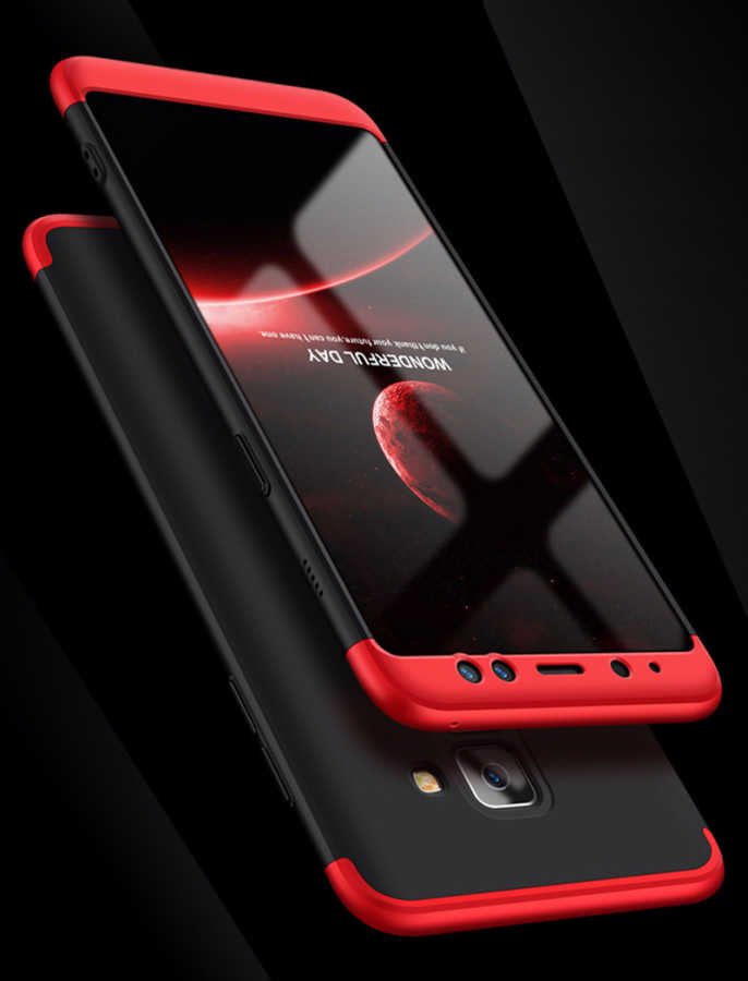 Galaxy A6 2018 Kılıf Zore Ays Kapak Kırmızı