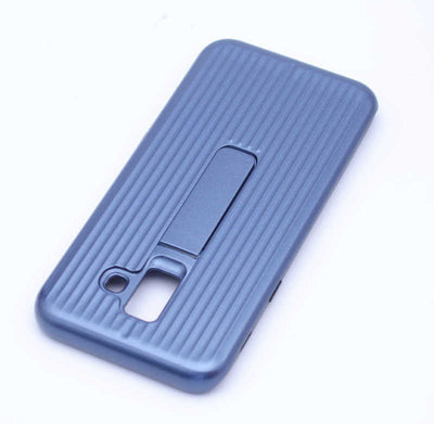 Galaxy A6 2018 Kılıf Zore Wave Standlı Mıknatıslı Kapak Mavi
