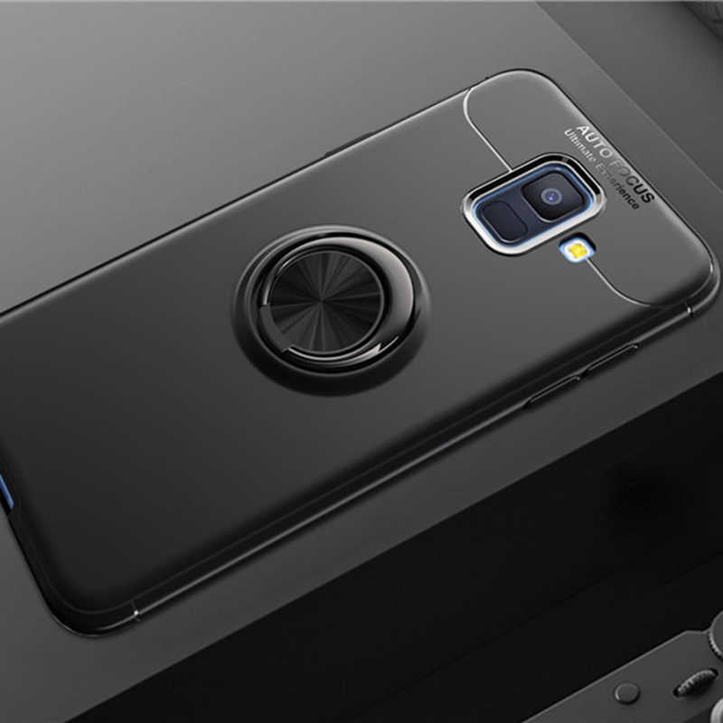 Galaxy A6 2018 Kılıf Zore Ravel Silikon Kapak Siyah