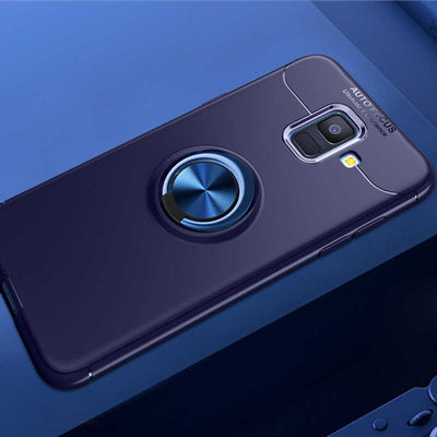 Galaxy A6 2018 Kılıf Zore Ravel Silikon Kapak Mavi